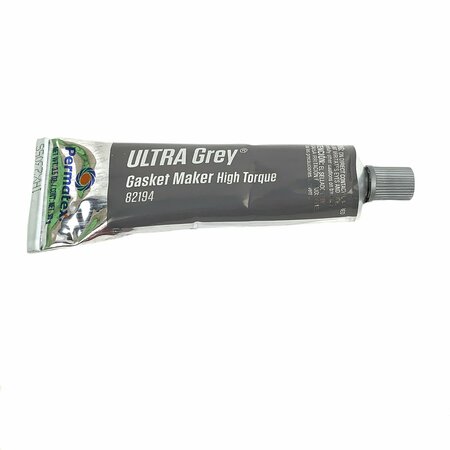PERMATEX Sealant, Gasket, Sensor-Safe No. 599, Rtv, Rigid Hi-Torque, Ultra Grey, 3.5 Oz 82194